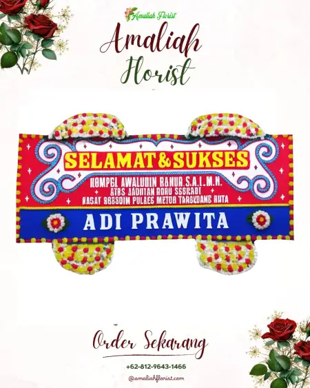 Papan Bunga Ucapan Selamat 1 Ulu